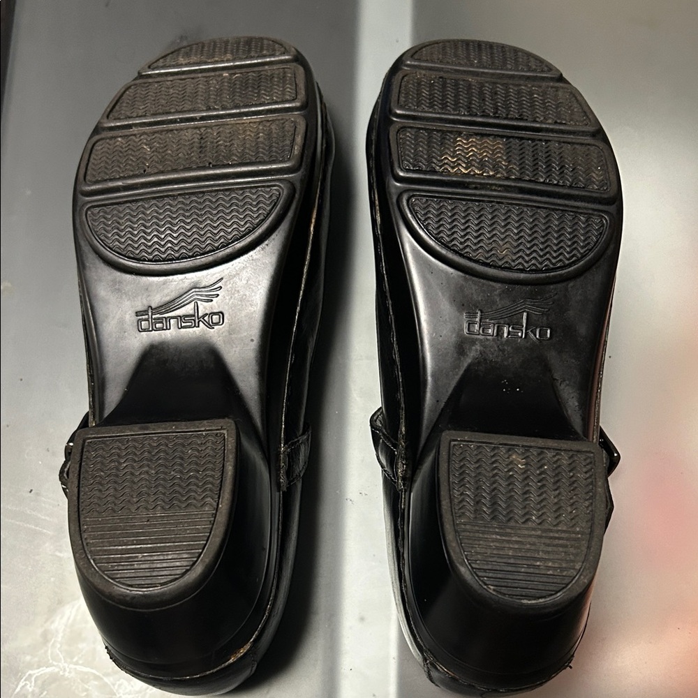Dansko Black Embroidered Mary Jane Shoes - Picture 12 of 14